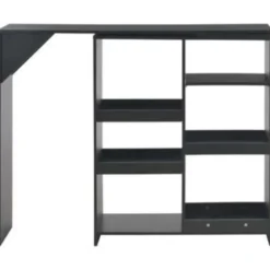 vidaXL - Bartafel - Zwart - Bewerkt hout