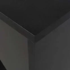 vidaXL - Bartafel - Zwart - Bewerkt hout