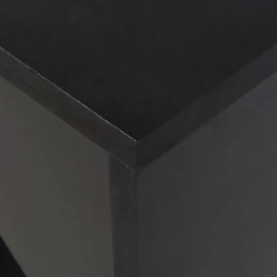 vidaXL - Bartafel - Zwart - Bewerkt hout