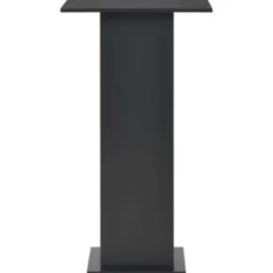 vidaXL - Bartafel - Zwart - Bewerkt hout