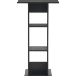 vidaXL - Bartafel - Zwart - Bewerkt hout