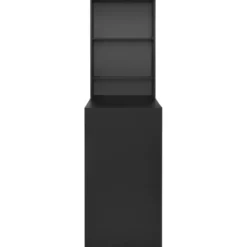 vidaXL - Bartafel - Zwart - Bewerkt hout