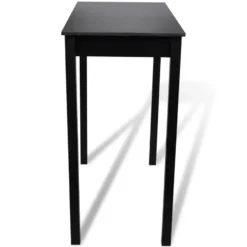 vidaXL - Bartafel - Zwart - Hout
