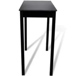 vidaXL - Bartafel - Zwart - Hout