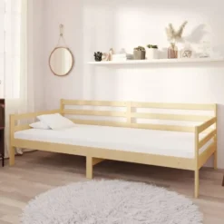 vidaXL - Bedbank - Naturel - Massief grenenhout - 90x200 cm