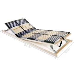 vidaXL - Bedbodem - Bruin - Hout - 80 x 200 cm