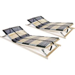 vidaXL - Bedbodem - Bruin - Hout - 80 x 200 cm
