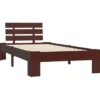 vidaXL - Bed frame - Donkerbruin - Grenenhout - 90x200 cm