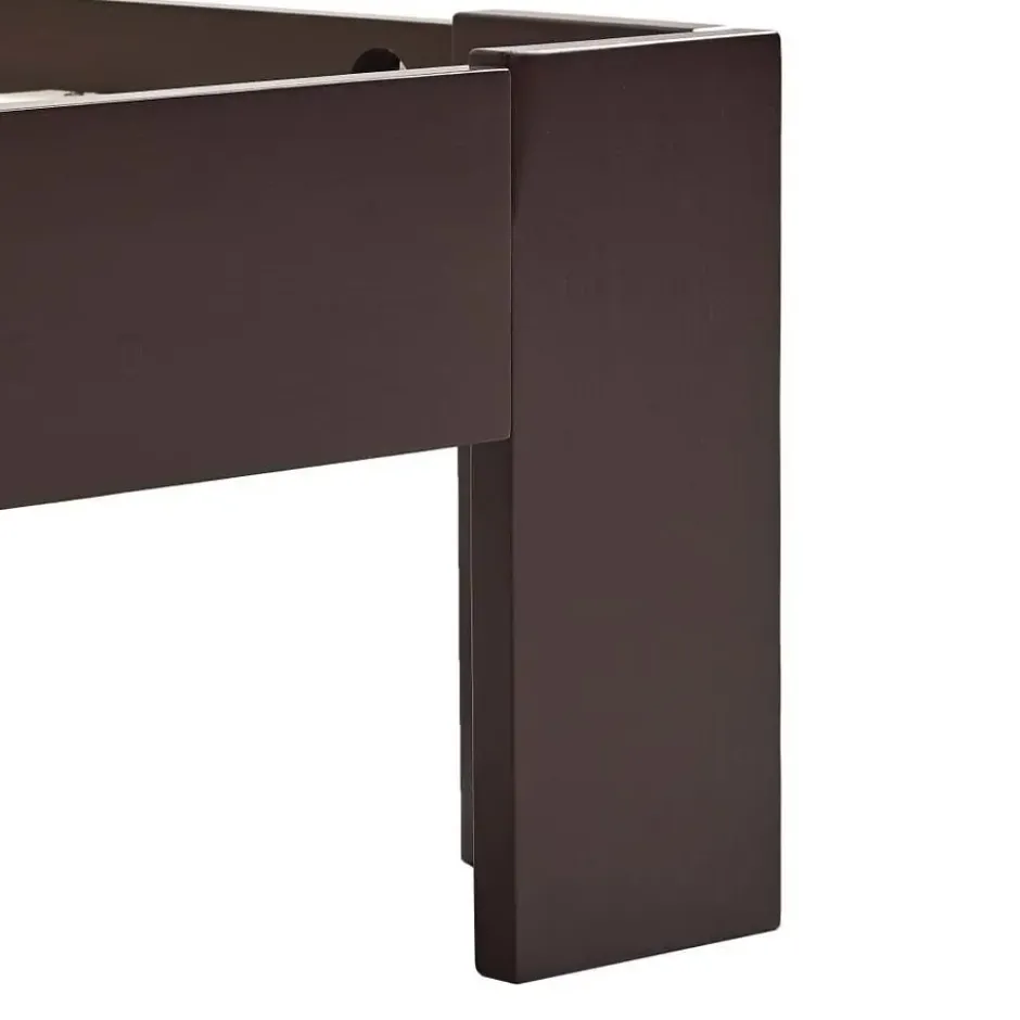 vidaXL - Bed frame - Donkerbruin - Grenenhout - 90x200 cm