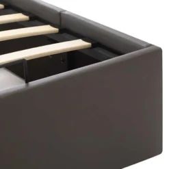 vidaXL - Bedframe - Grijs - Kunstleer - 120 x 200 cm