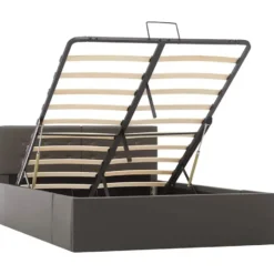 vidaXL - Bedframe - Grijs - Kunstleer - 120 x 200 cm