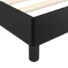 vidaXL - Bed frame met hoofdeinde zonder matras - zwart kunstleer - 90x200 cm