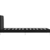vidaXL - Bed frame met hoofdeinde - Zwart - Stof - 90x200 cm