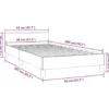 vidaXL - Bed frame met hoofdeinde excl. matras - Wit - 80x200 cm