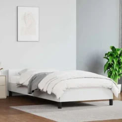 vidaXL - Bed frame met hoofdeinde excl. matras - Wit - 80x200 cm