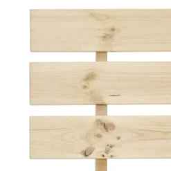 vidaXL - Bed frame met hoofdeinde - Bruin - Massief grenenhout - 120x200 cm
