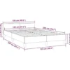 vidaXL - Bed frame met hoofdeinde zonder matras - Zwart - Kunstleer - 120x200 cm
