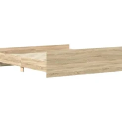 vidaXL - Bed frame met hoofd- en voeteneinde - Sonoma eikenkleur - 160x200 cm