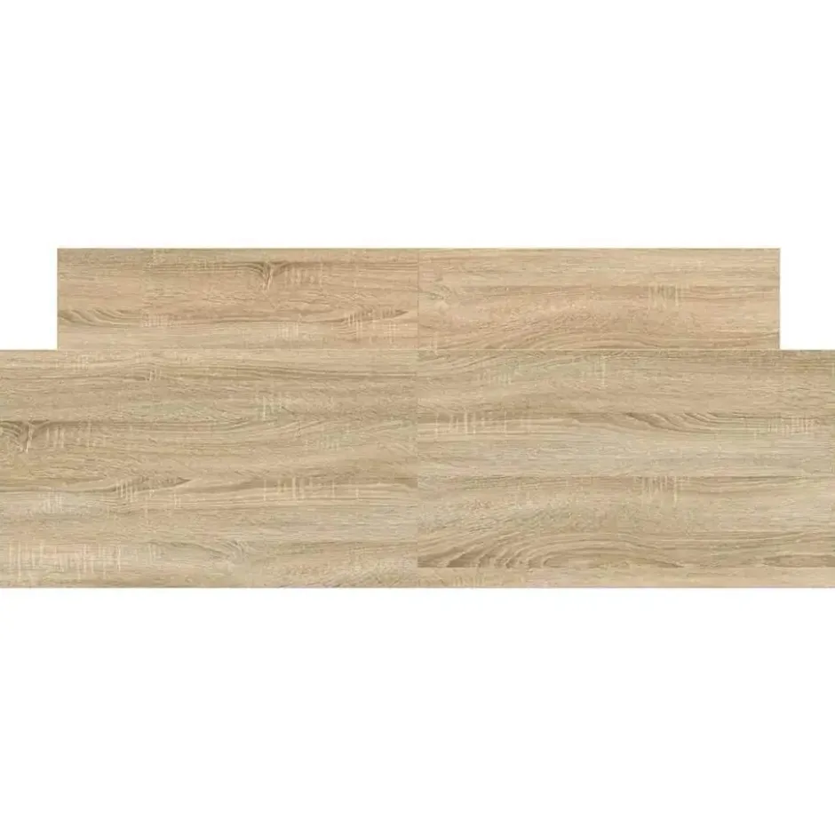 vidaXL - Bed frame met hoofd- en voeteneinde - sonoma eikenkleur - 140x200 cm