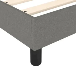 vidaXL - Bed frame met hout lattenbodem - Donkergrijs - Stof - 90x200 cm