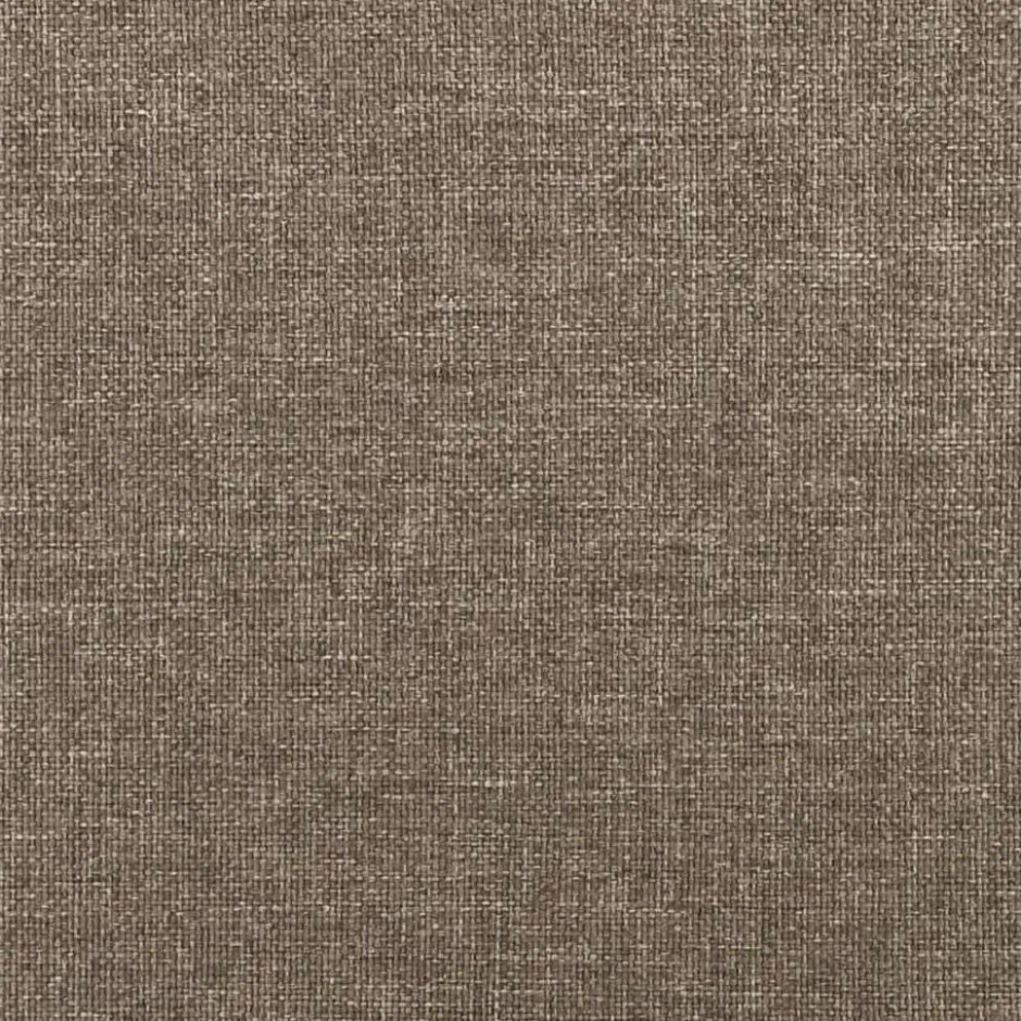 vidaXL - Bed frame met hout lattenbodem - Taupe - Stof - 90x200 cm