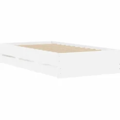 vidaXL - Bed frame met lades - Wit - Bewerkt hout - 90x200 cm
