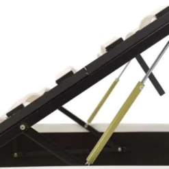 vidaXL-Bed frame met opbergruimte - Hydraulisch - Wit - Kunstleer -120x200 cm