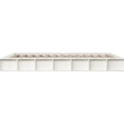 vidaXL - Bed frame met opbergruimte - Wit - Massief hout - 140x200 cm
