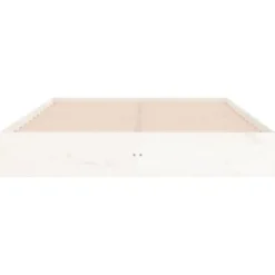 vidaXL - Bed frame pallet - Wit - Massief hout - 120x200 cm