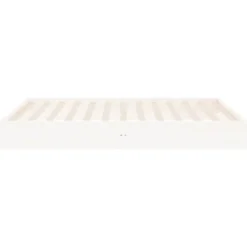 vidaXL - Bed frame pallet - Wit - Massief hout - 120x200 cm