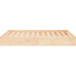 vidaXL - Bed frame pallet zonder matras - Naturel -Massief hout - 140x200 cm