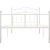 vidaXL - Bed frame - Wit - Metaal - 90 x 200 cm