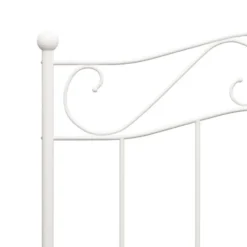 vidaXL - Bed frame - Wit - Metaal - 90 x 200 cm