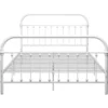 vidaXL - Bed frame - Wit - Metaal - 140 x 200 cm