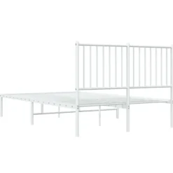 vidaXL - Bedframe - Wit - Staal - 120 x 200 cm