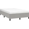 vidaXL - Bed frame zonder matras - Lichtgrijs - Stof - 120x200 cm