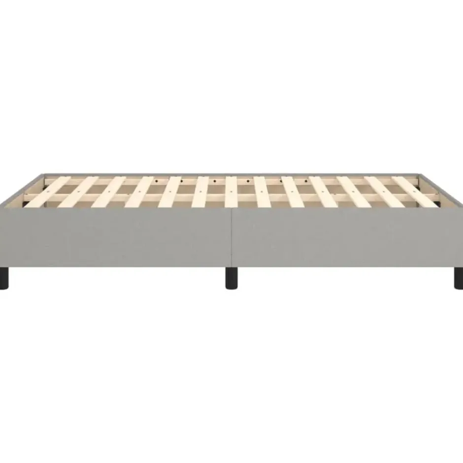 vidaXL - Bed frame zonder matras - Lichtgrijs - Stof - 120x200 cm