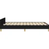 vidaXL - Bed frame zonder matras - Zwart - Stof - 120x200 cm