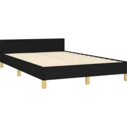 vidaXL - Bed frame zonder matras - Zwart - Stof - 120x200 cm