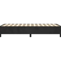vidaXL - Bed frame zonder matras - Zwart - Fluweel - 90x200 cm