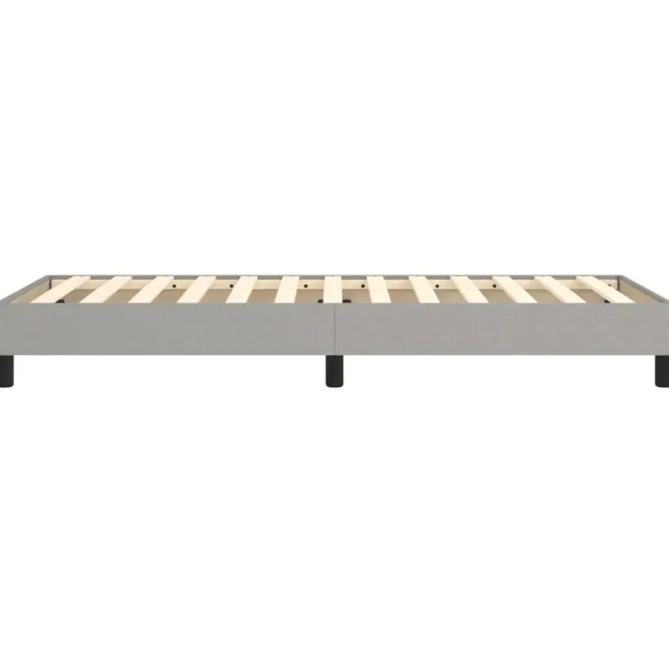 vidaXL - Bed frame zonder matras - Lichtgrijs - Stof - 90x200 cm