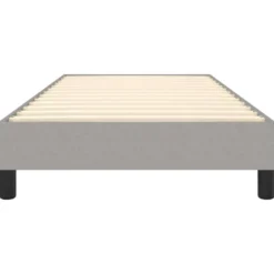 vidaXL - Bed frame zonder matras - Lichtgrijs - Stof - 90x200 cm