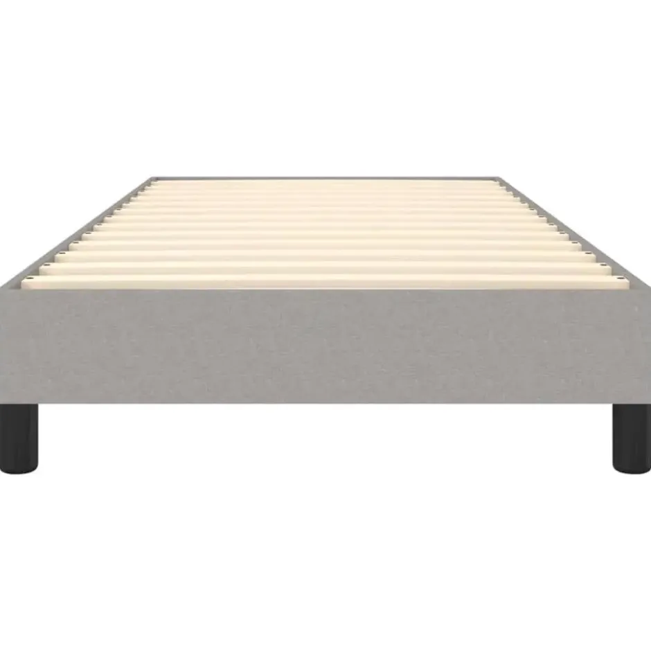vidaXL - Bed frame zonder matras - Lichtgrijs - Stof - 90x200 cm