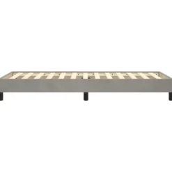 vidaXL - Bed frame zonder matras - Lichtgrijs - Fluweel - 80x200 cm