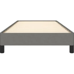 vidaXL - Bed frame zonder matras - Donkergrijs - Stof - 90x190 cm
