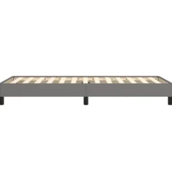 vidaXL - Bed frame zonder matras - Donkergrijs - Stof - 90x190 cm