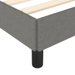 vidaXL - Bed frame zonder matras - Donkergrijs - Stof - 90x190 cm