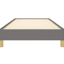 vidaXL - Bed frame zonder matras - Grijs en geel - Stof - 80x200 cm