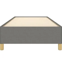 vidaXL - Bed frame zonder matras - Donkergrijs - Stof - 80x200 cm