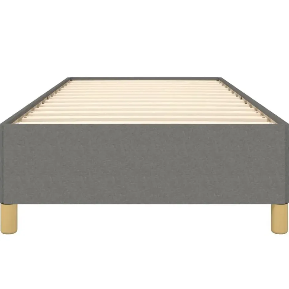 vidaXL - Bed frame zonder matras - Donkergrijs - Stof - 80x200 cm